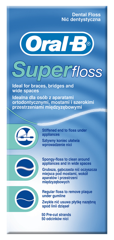 ORALB SUPERFLOSS FILO INTERDENTALE 50 FILI - Farmasanitas 