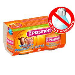PLASMON OMOGENEIZZATO VITELLO PROSCIUTTO COTTO 80 G X 2 PEZZI - Farmasanitas 