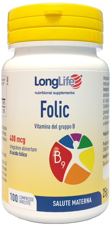 LONGLIFE FOLIC 400 MCG 100 COMPRESSE - Farmasanitas 