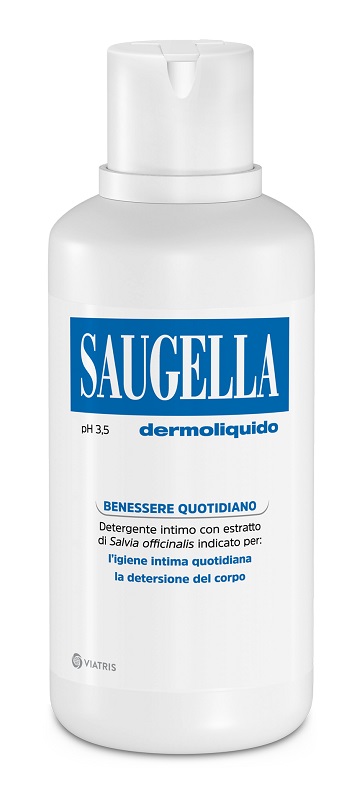 SAUGELLA DERMOLIQUIDO PH 3,5 DETERGENTE INTIMO BENESSERE QUOTIDIANO 500 ML - Farmasanitas 