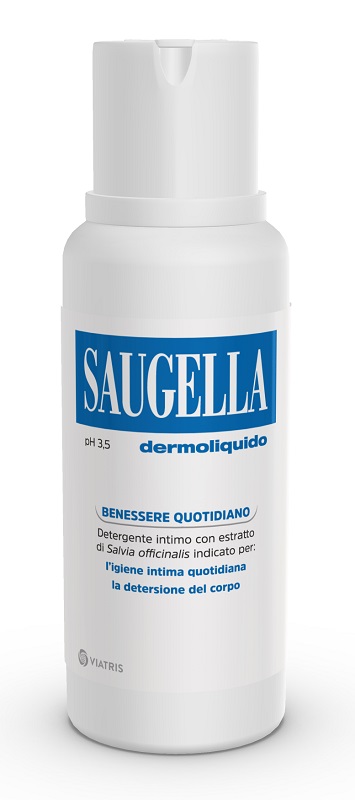 SAUGELLA DERMOLIQUIDO PH 3,5 DETERGENTE INTIMO BENESSERE QUOTIDIANO 250 ML - Farmasanitas 
