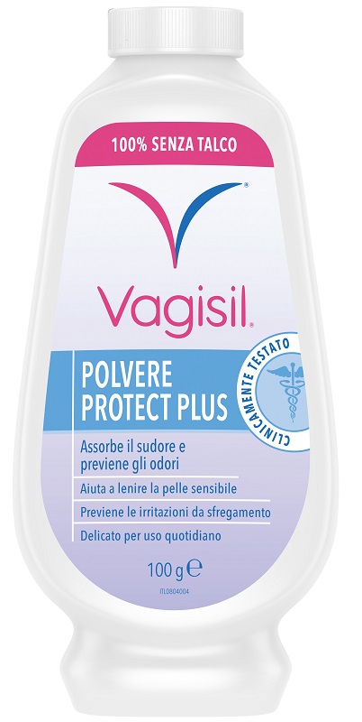 VAGISIL POLVERE PROTECT PLUS IGIENE FEMMINILE 100 G - Farmasanitas 