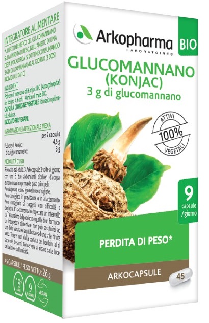 ARKO CAPSULE GLUCOMANNANO BIO 45 CAPSULE - Farmasanitas 