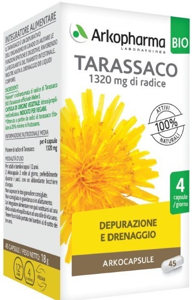 ARKO CAPSULE TARASSACO BIO 45 CAPSULE - Farmasanitas 