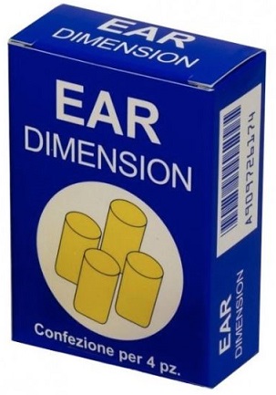 EAR DIMENSION TAPPO AURICOLARE IN SPUGNA 4 PEZZI - Farmasanitas 
