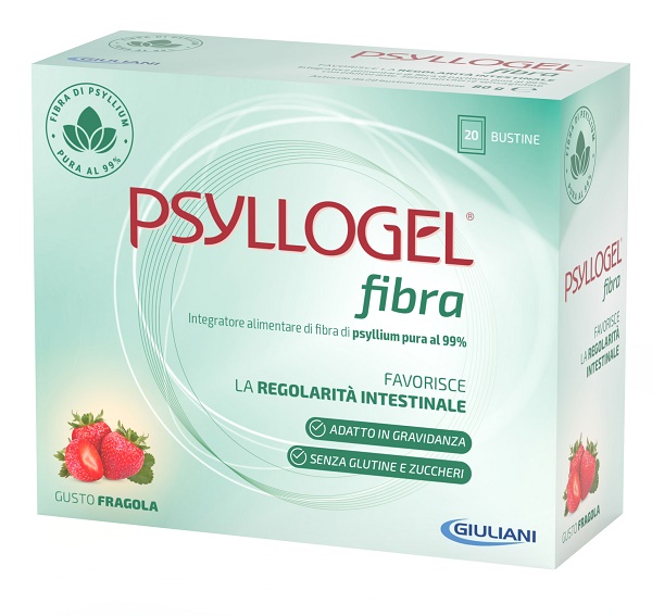 PSYLLOGEL FIBRA FRAGOLA 20 BUSTINE - Farmasanitas 