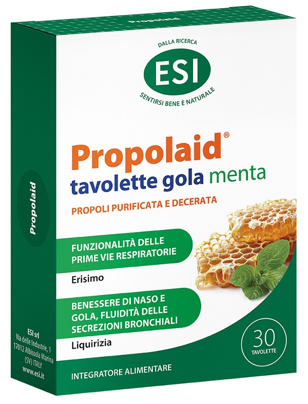 ESI PROPOLAID TAVOLETTE GOLA MENTA 30 TAVOLETTE - Farmasanitas 