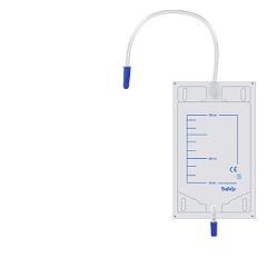 SACCA DI DRENAGGIO DA GAMBA PER INCONTINENZA TUBO 35 CM 10 PEZZI - Farmasanitas 