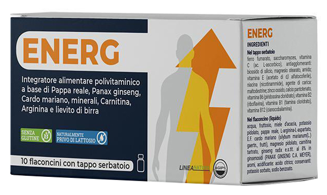 ENERG 10 FLACONCINI 10 ML CON TAPPO SERBATOIO - Farmasanitas 