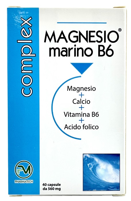 MAGNESIO MARINO B6 40 CAPSULE - Farmasanitas 