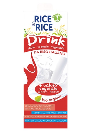 RICE&RICE BEVANDA DI RISO CON CALCIO VEGETALE 1 LITRO - Farmasanitas 