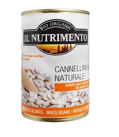 IL NUTRIMENTO FAGIOLI CANNELLINI AL NATURALE SENZA SALE AGGIUNTO 400 G - Farmasanitas 