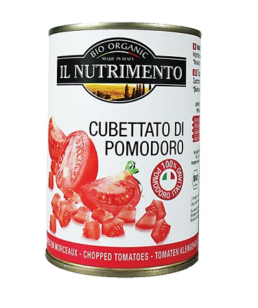IL NUTRIMENTO CUBETTATO DI POMODORO IN LATTINA 400 G - Farmasanitas 