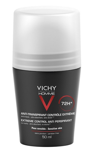 VICHY HOMME DEO ROLL-ON ANTI-TRASPIRANTE 50 ML - Farmasanitas 
