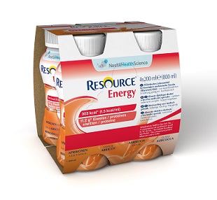 RESOURCE ENERGY ALBICOCCA 4 BOTTIGLIE 200 ML - Farmasanitas 