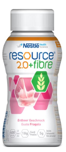 RESOURCE 2,0 + FIBRE FRAGOLA 200 ML - Farmasanitas 