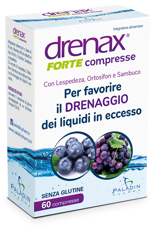 DRENAX FORTE MIRTILLO 60 COMPRESSE - Farmasanitas 