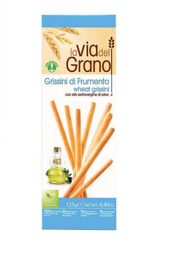 LA VIA DEL GRANO GRISSINI DI FRUMENTO 125 G - Farmasanitas 