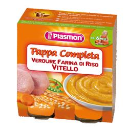 PLASMON OMOGENEIZZATO PAPPE VITELLO/VERDURA/RISO 190 G X 2 PEZZI - Farmasanitas 