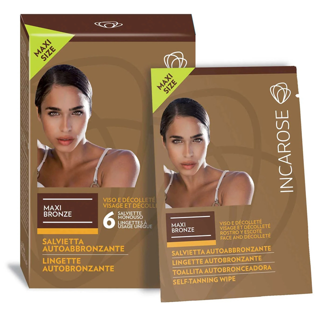 INCAROSE MAXI BRONZE 6 SALVIETTE VEG* - Farmasanitas 