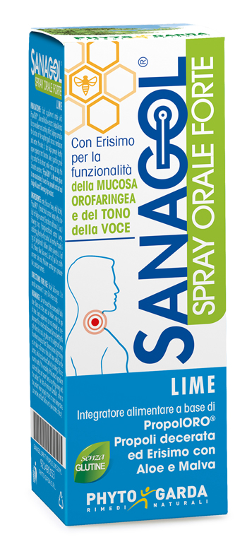 SANAGOL SPRAY FORTE PROPOLI LIME 20 ML - Farmasanitas 