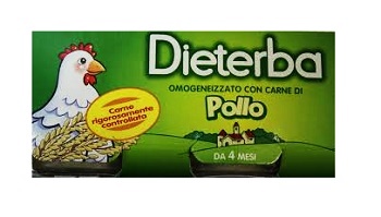 DIETERBA OMOGENEIZZATO POLLO 3 PEZZI 80 G - Farmasanitas 