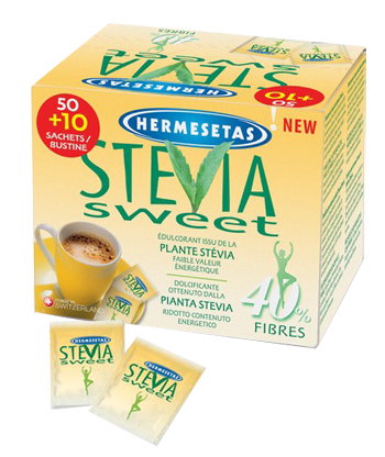 HERMESETAS STEVIA 50+10 BUSTINE - Farmasanitas 