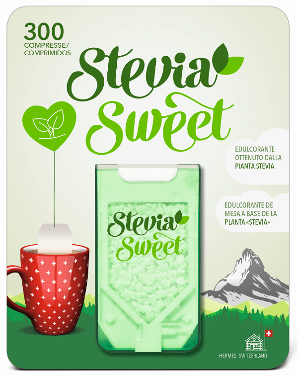 HERMESETAS STEVIA 300 COMPRESSE - Farmasanitas 