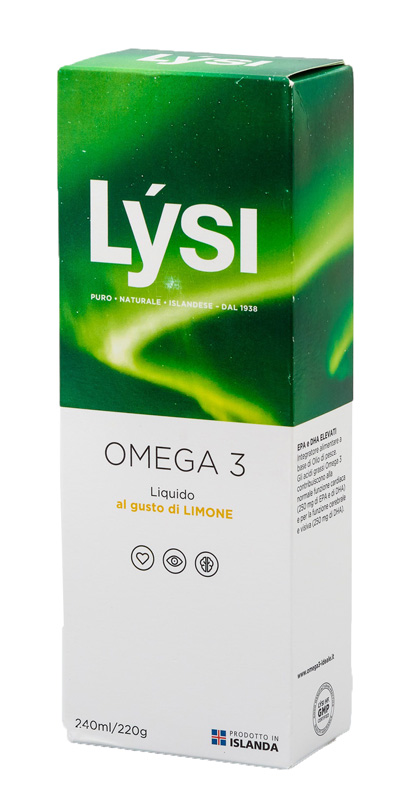 LYSI OMEGA3 LIQUIDO LIMONE 240 ML - Farmasanitas 
