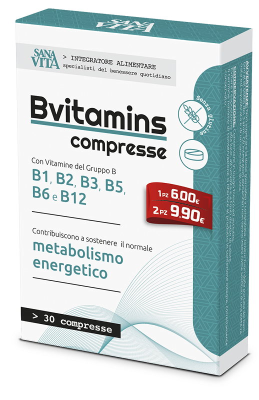 SANAVITA BVITAMINS 30 COMPRESSE - Farmasanitas 