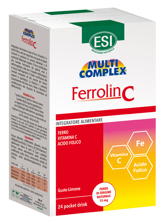 ESI FERROLIN C POCKET DRINK 24 BUSTINE - Farmasanitas 