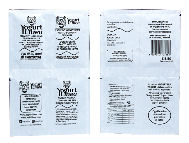 YOGURT LINEA FERMENTI LIOFILIZZATI 4 BUSTINE DA 6,5 G - Farmasanitas 