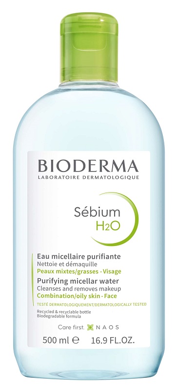 SEBIUM H2O ACQUA MICELLARE DETERGENTE PURIFICANTE 500 ML - Farmasanitas 
