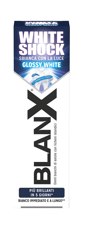 BLANX WHITE SHOCK SBIANCANTE DENTI 75 ML - Farmasanitas 