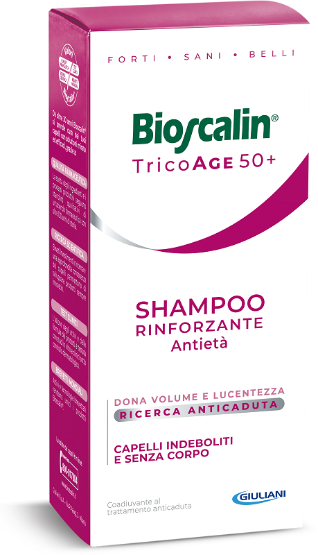 BIOSCALIN TRICOAGE SHAMPOO RINFORZANTE ANTIETA' 200 ML - Farmasanitas 