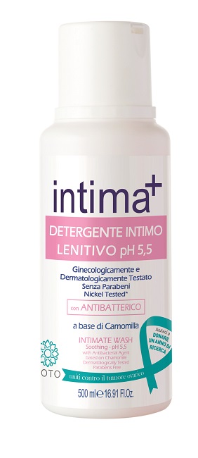 INTIMA+ DETERGENTE INTIMO LENITIVO PH 5.5 ROSA 500 ML - Farmasanitas 