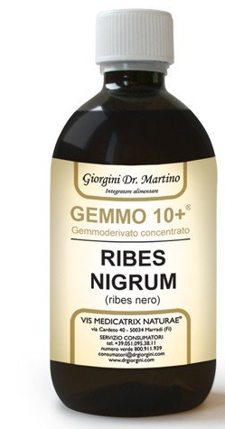 GEMMO 10+ RIBES NERO 500 ML LIQUIDO ANALCOLICO - Farmasanitas 