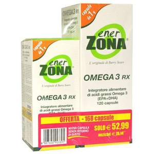 ENERZONA OMEGA 3 RX 120+48 CAPSULE OFFERTA CONVENIENZA - Farmasanitas 