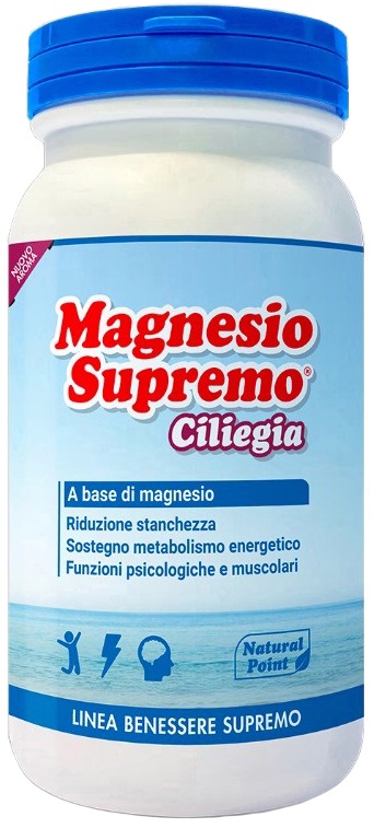 MAGNESIO SUPREMO CILIEGIA POLVERE 150 G - Farmasanitas 