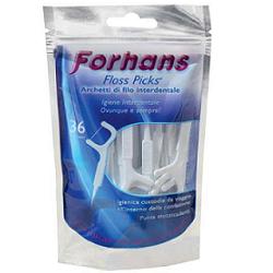 FORHANS ARCHETTI INTERDENTALI FLOSS PICKS 36PZ - Farmasanitas 