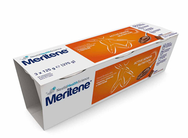 MERITENE CREMA CIOCCOLATO 3 VASETTI X 125 G - Farmasanitas 