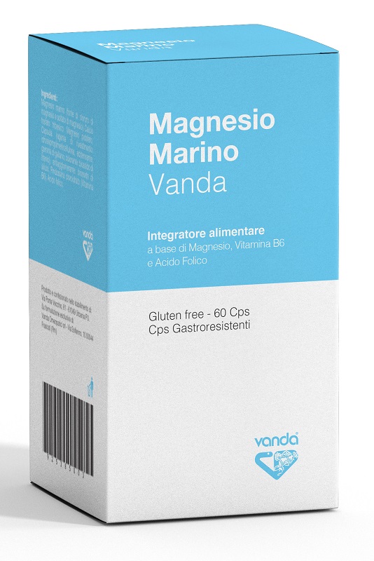 MAGNESIO MARINO VANDA 60 CAPSULE GASTRORESISTENTI - Farmasanitas 