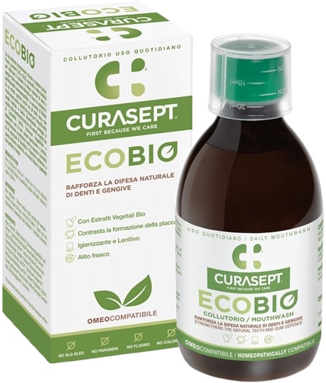 CURASEPT COLLUTORIO ECOBIO 300 ML PHARMADENT - Farmasanitas 