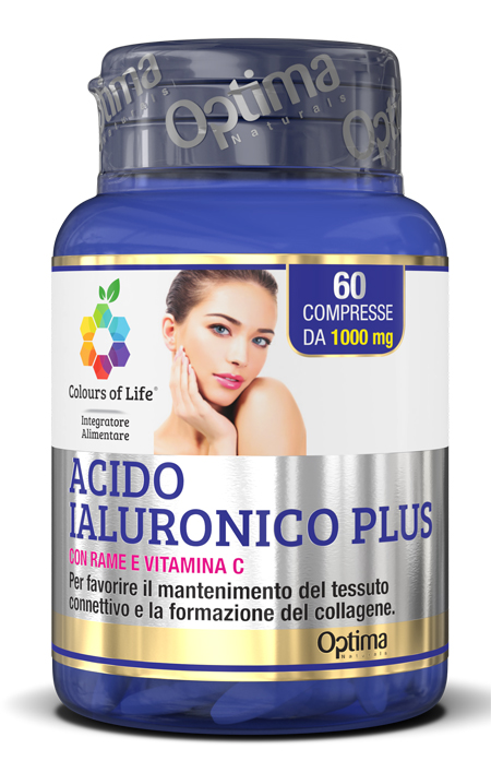 COLOURS OF LIFE ACIDO IALURONICO PLUS 60 COMPRESSE 1000 MG - Farmasanitas 