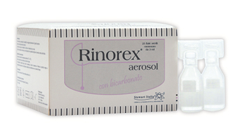 FIALA PER AEROSOL RINOREX BICARBONATO 25 FIALE 3 ML - Farmasanitas 