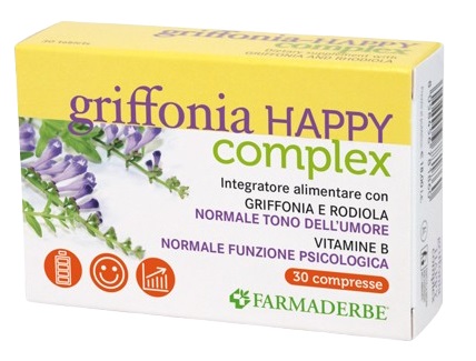 GRIFFONIA HAPPY COMPLEX 30 COMPRESSE - Farmasanitas 