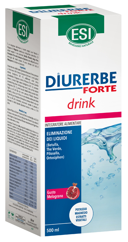 ESI DIURERBE FORTE DRINK MELOGRANO 500 ML - Farmasanitas 