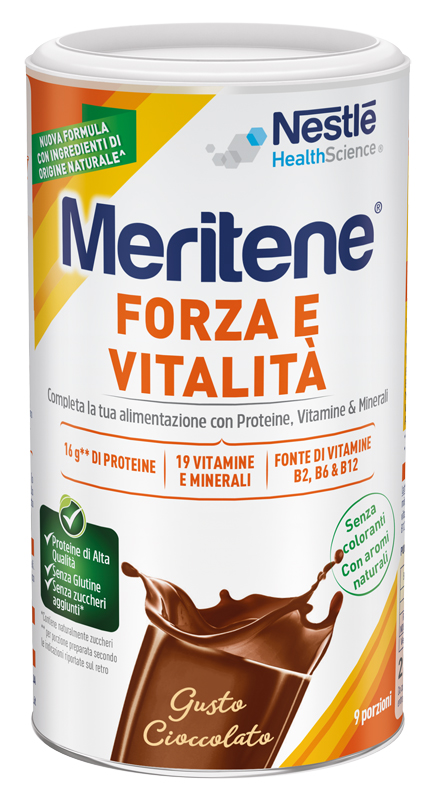MERITENE FORZA E VITALITA' CIOCCOLATO 270 G - Farmasanitas 