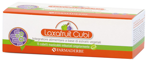 LAXAFRUIT 15 CUBETTI MASTICABILI 150 G - Farmasanitas 