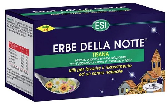 ESI ERBE DELLA NOTTE TISANA 20 FILTRI ASTUCCIO 40 G - Farmasanitas 